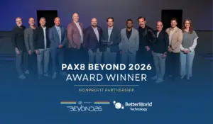 BetterWorld Technology Wins Pax8 Nonprofit Partnership Award for the Second Consecutive Year