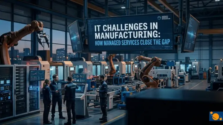 IT Challenges in Manufacturing: How Managed Services Close the Gap